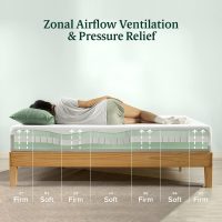 ZINUS 10 Inch Green Tea Luxe Memory Foam Mattress, Twin, Pressure Relieving, CertiPUR-US Certified, Mattress in A Box, All-New, Made in USA - Image 3
