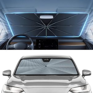 Autorder Windshield Sun Shade Umbrella for 2023-2026 Honda HR-V HRV Accessories,Upgraded Ice Crystal Material,Easy Setup Umbrella Sunshade for Car Windshield,100% Sun Blocking