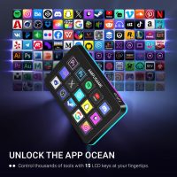 Fifine AmpliGame Stream Controller with 15 Macro Keys, Streaming Keyboard with Trigger Actions in OBS/Twitch/YouTube/Streamlabs, Shortcut Buttons Keypad Works with Mac and PC-D6 - Image 3