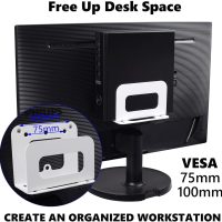 Adjustable Cable Box Wall Mount Or VESA Mount Behind The Monitor, for Mac Mini,Switch,Roku,Mini PC,Routers, DVD Players, Streaming Media Player and More (Thickened Metal) - Image 4