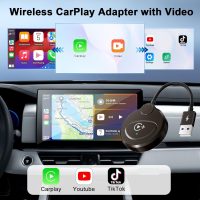 Wireless Carplay Adapter Built in YouTube Net-Flix,Carplay Wireless for Wired Car Play to Wire-Less Support YouTube Net-Flix Tiktok Video Play,Easy Plug and Play_Golden - Image 5