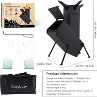 Rocket Stove Wood Burning Camp Stove Rocket Stove for Cooking Portable Wood Mini Burning Stove, Fire Camping Stove for Cooking backyard cooking Camping grill outdoor events BBQ Comes with storage bag - Image 8