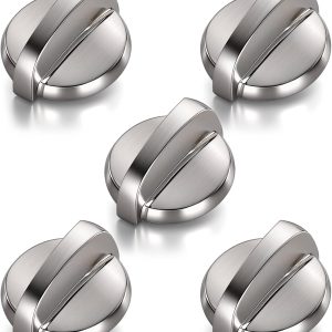 5 Pack WB03T10284 Oven Knobs Replacements for GE, 191D5100 Stove Knons Compatible with GE Range Stove Oven Replaces 1373043 AP4346312 AH2321076 EAP2321076 PS2321076