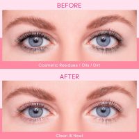 Buqikma Lash Cleaning Kit - Lash Shampoo Kit Eyelash Extension Cleanser for Extensions 60ML with Rechargeable Handheld Lash Fan Dryer Mascara Brush Rinse Bottle Makeup Cleansing Foam for Lash Care - Image 5