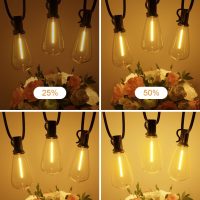 GPATIO 120FT Outdoor String Lights, Waterproof Patio Lights with 64 Hanging Lights ST38 Bulbs, 2700k Shatterproof for Backyard Gazebo Porch Garden Outside Decor - Image 4