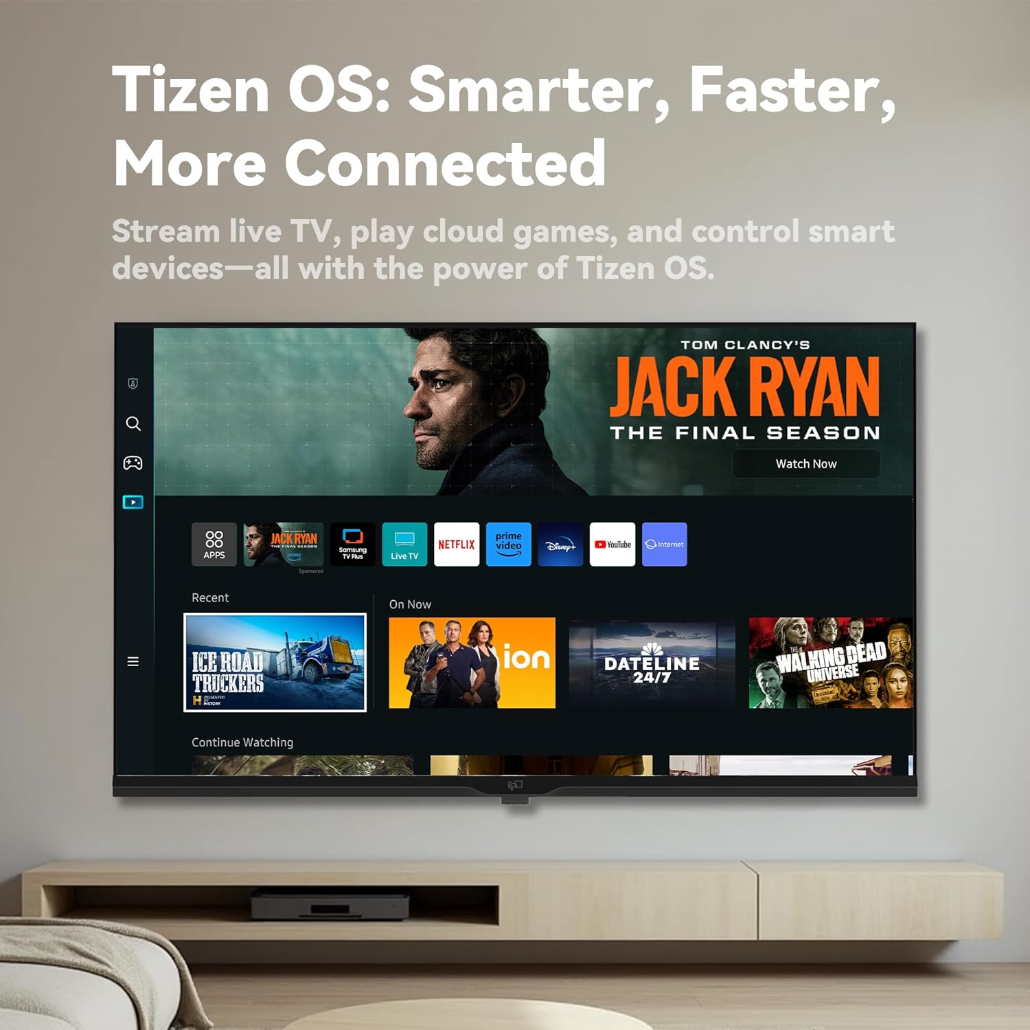 FPD 43 Inch Smart TV 1080P Full HD Powered by Tizen OS Compatible with Dolby Audio, HDR 10, HDMI, WiFi, Bluetooth, Flat Screen Television (AT43-P1, 2025) - Image 2