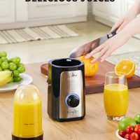 SANGCON 5 in 1 Blender and Food Processor Combo for Kitchen, Small Electric Food Chopper for Meat and Vegetable, 350W High Speed Blenders with 2 Speeds and Pulse for Smoothies and Shakes - Image 4