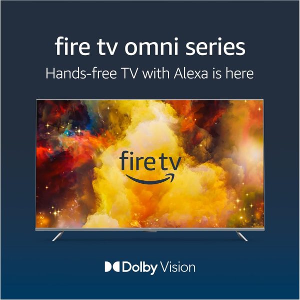 Like-New Amazon Fire TV 65" Omni Series (newest model), 4K UHD smart TV with Dolby Vision, hands-free with Alexa