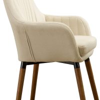Roundhill Furniture Tuchico Contemporary Fabric Accent Chair, Arm Rest, Tan - Image 6