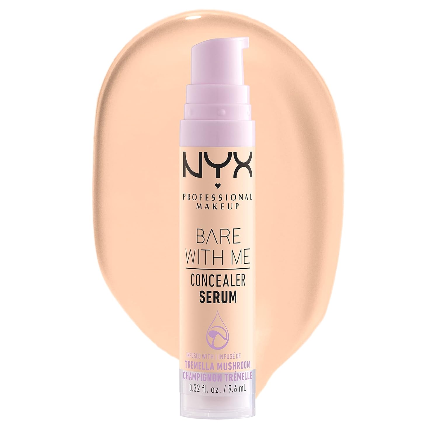 NYX PROFESSIONAL MAKEUP Bare With Me Concealer Serum, Concealer Makeup For Up To 24Hr Hydration - Fair