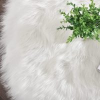 Latepis White Sheepskin Rug 2x3 Faux Fur Sheepskin Rug for Living Room Fluffy Washable Rugs for Bedroom Luxury Room Decor Furry Rugs Rectangle - Image 6
