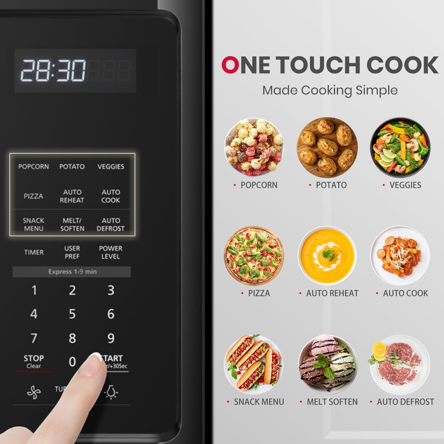 GASLAND Over the Stove Microwave 30 Inch, 1.9 Cu.ft. Over the Range Microwave with 11 Power Levels, One Touch Cooking, 400 CFM,1000W, LED, Turntable, Sensor Cook, Over Stove Microwave Oven, Black - Image 2