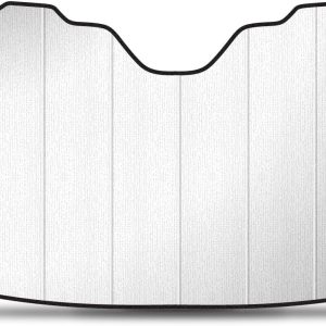 for Cadillac V Logo Logo Universal Fit Enforced Stand-Up Auto Windshield Sun Shade at Standard Size 54"x 27.5"