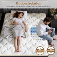 Firm King Mattress 10 Inch, Cooling Hybrid Bed in a Box, 7-Zones Individual Pocket Spring, Motion Isolation, Targeted Hip/Shoulder/Lumbar Support, Fiberglass-Free, 365-Night Trial, CertiPUR-US - Image 5