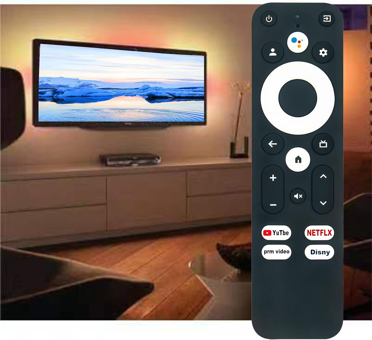 R-C-OHS-C008 Replaced Voice Remote Control fit for MECOOL KM7 Plus Smart TV Box,Android TV Box 11.0, Support 2.4G/5.0G/BT 5.0/AV1 Google TV Remote Streaming Media Player - Image 6