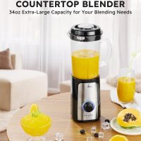 SANGCON 5 in 1 Blender and Food Processor Combo for Kitchen, Small Electric Food Chopper for Meat and Vegetable, 350W High Speed Blenders with 2 Speeds and Pulse for Smoothies and Shakes - Image 2