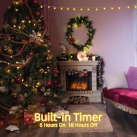 120 LED String Lights 40ft, 8 Lighting Modes Plug in Fairy String Lights for Bedroom Classroom Patio Garden Wedding Party Christmas Tree Outdoor Indoor Decorations Warm White - Image 5
