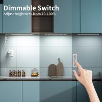ASOKO Under Cabinet Led Light Plug in, Dimmable Daylight White 4500K, 3 Pack 12 inch Linkable Led Under Counter Lights for Kitchen, Shelf, Workbench, Cupboard, ETL Listed Plug 24V, UNO-LK 4500K - Image 5