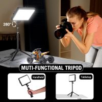 2-Pack Portable Photography Lighting Kit, Arsoer 8" 2800K-6500K Dimmable Studio Lights with Tripod, USB Powered Video Light for Photography/Zoom/Video Conference/Live Streaming/YouTube/Tiktok/Ins - Image 5