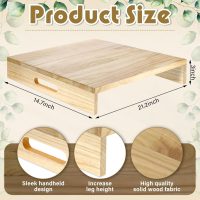 21. 2 x 14. 7 Inch Wooden Rv Stove Top Cover Stove Top Sink Cover Noodle Cutting Board for Electric Gas Burners Sink Noodle Board - Image 2