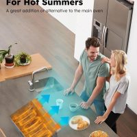 Nuwave Bravo Pro Smart Toaster Oven Countertop, True Air Fryer Combo w/Improved 100% Convection, 35% Crispier, 112 Presets, Customizable Pizza Zones, Integrated Probe, PFAS Free, 30QT, Stainless Steel - Image 8
