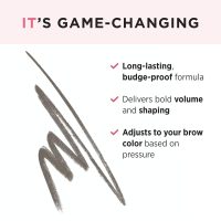 IT Cosmetics Brow PowerFULL Universal Taupe Eyebrow Pencil - with Triangular Tip, Delivers Bold Volume, Precise Shaping, Adapts to All Hair Colors, Budge-Proof Formula, Built-In Spoolie Brush - Image 2