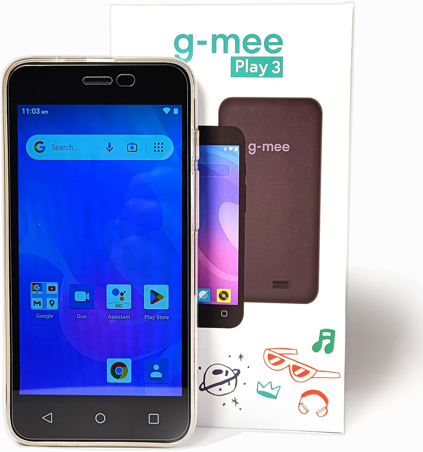 G-Mee Play 3-Smartplayer (not a Smartphone) for Kids- ‘Android iPod’, Mp3 Player with Bluetooth and WiFi, Spotify Player, Music Player, mp4 Player & More -Kids' Safe Device w/Parental Controls