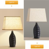 Rectangular Lampshade, Large Beige Lamp Shade, (7 x 12.5) '' x (9 x 15) '' x 9.8 '', Includes 1 Shade Bracket, 2 Adapters, Suitable for Table Lamps and Floor Lamps, Easy Assembly - Image 3