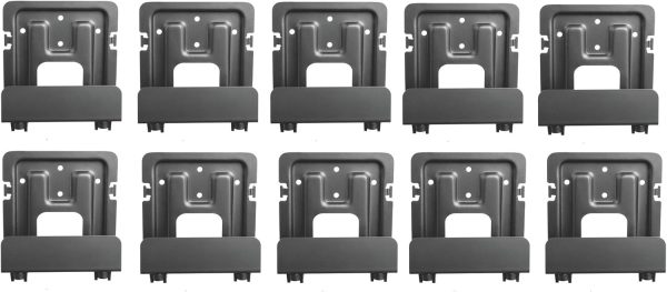 Mount Plus MP-APM-06-01 10 Pack Streaming Media Player Wall Mounting Bracket for Most Small Devices Up to 11 lbs. - Apple TV, Roku, Fire TV, etc (10 Pack Narrow)