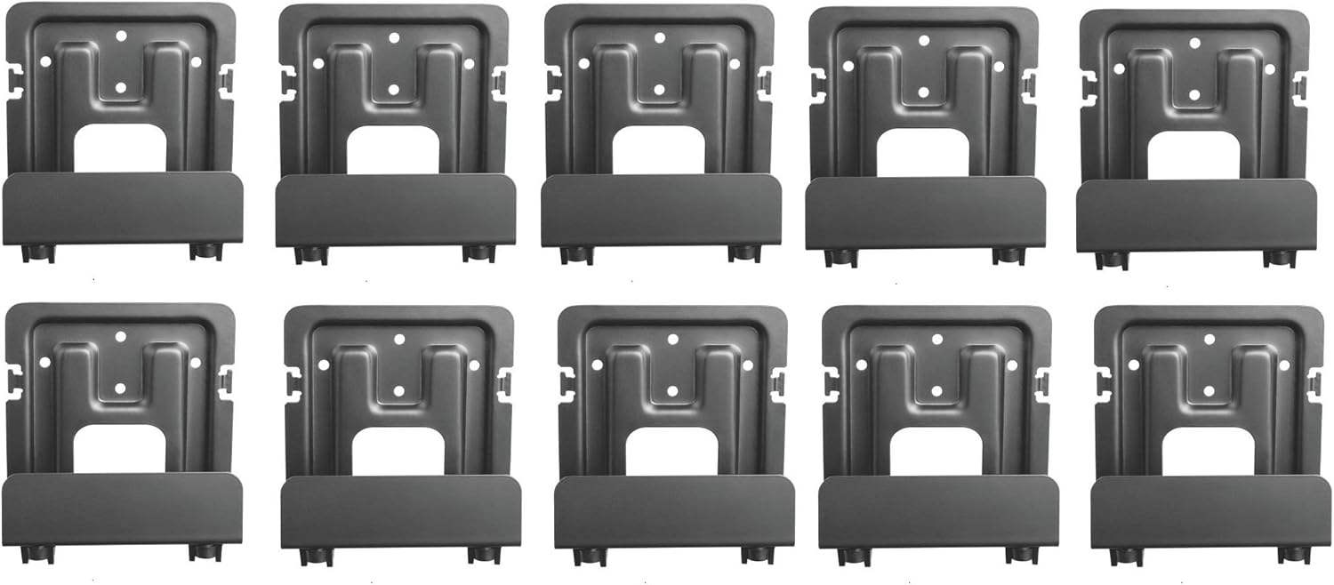 Mount Plus MP-APM-06-01 10 Pack Streaming Media Player Wall Mounting Bracket for Most Small Devices Up to 11 lbs. - Apple TV, Roku, Fire TV, etc (10 Pack Narrow)