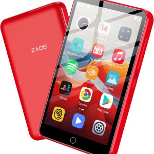 80GB MP3 Player with Bluetooth and WiFi, 4.0" Touchscreen MP3 Player for Kids Built in Speaker, MP3 & MP4 Players with Spotify, Audible, Amazon Music, Deezer, Pandora, FM Radio, Up to 1TB