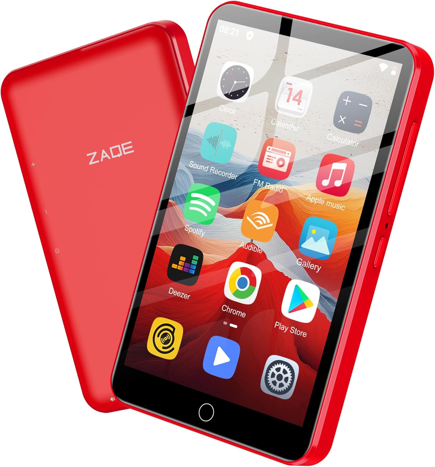 80GB MP3 Player with Bluetooth and WiFi, 4.0" Touchscreen MP3 Player for Kids Built in Speaker, MP3 & MP4 Players with Spotify, Audible, Amazon Music, Deezer, Pandora, FM Radio, Up to 1TB