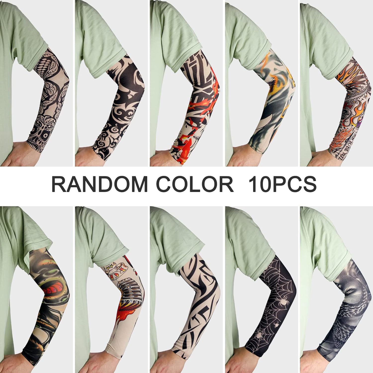 Tatoo Sleeves Men, Women, and Kids – Fake Temporary Tattoo Sleeve for Outdoor Sports, Halloween Decor - Image 3