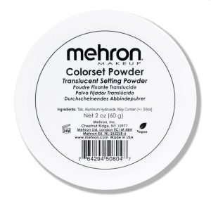 Mehron Makeup Colorset Powder | Translucent Setting Powder | Special Effects, Halloween, & Film 2 oz (60 g)