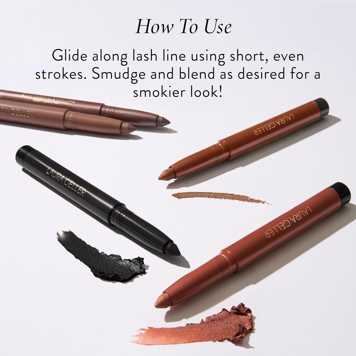 LAURA GELLER NEW YORK Kajal Longwear Kohl Eyeliner Pencil with Caffeine, Smooth & Blendable Makeup, Dark Brown - Image 7