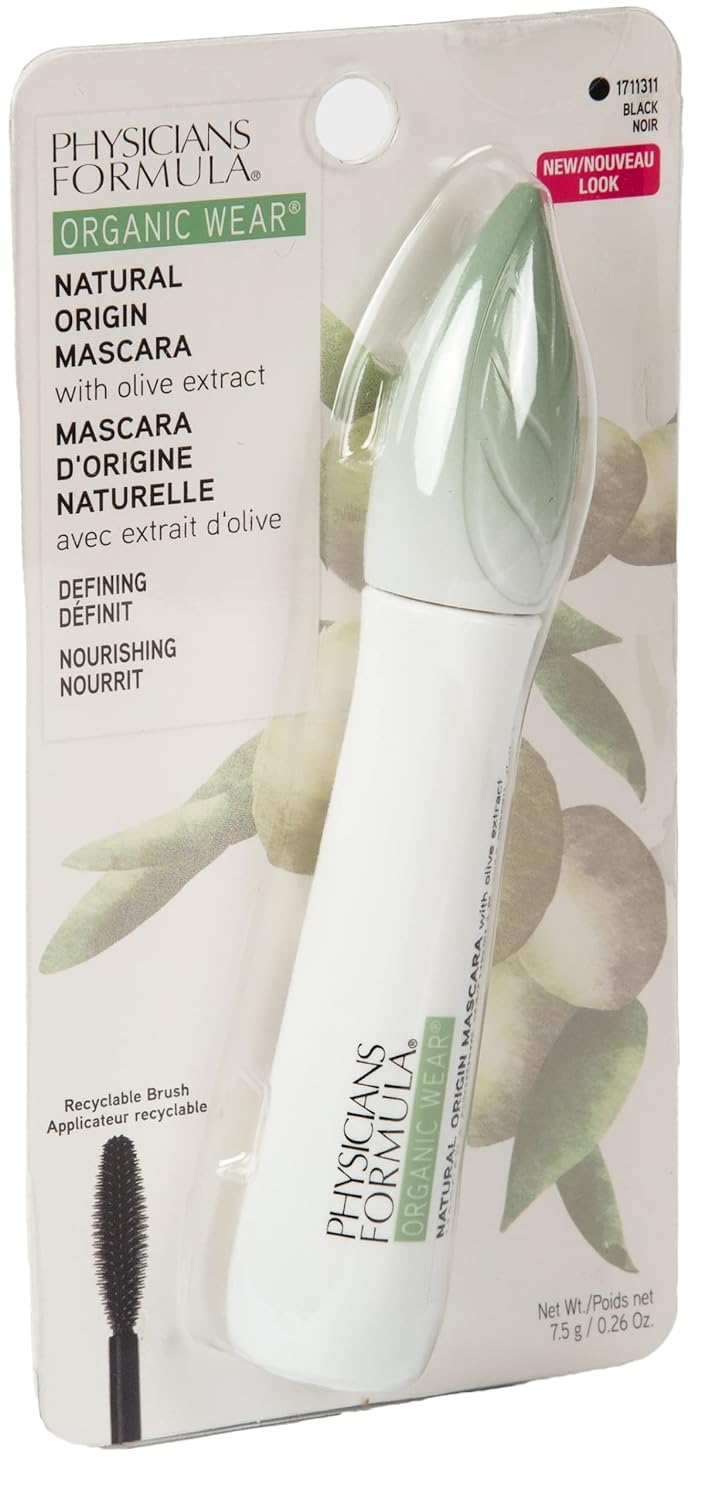 Physicians Formula Organic Wear Lash-Boosting All Natural Mascara, Lifts, Lengthens, For Sensitive Eyes, Dermatologist Tested - Natural Origin Black - Image 10