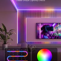 Govee COB LED Strip Light Pro, LED Lights for Bedroom Compatible with Alexa, Google Assistant and Matter, RGBICW Light with Warm White, Smart Strip Light, LED Lights for Bedroom, Color Changing, 9.8ft - Image 8