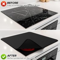 FLASLD Fireproof Electric Stove Top Cover, Heavy Duty Double 29.5×21 Inches Pad for Glass Top Stove, Heat Resistant GlassTop Stove Mat, Kitchen Flat Cooktop Protector for Cat - Image 3