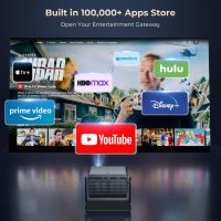 Goodee Viedo Projector With Wifi And Bluetooth, Smart Movie System/ Dolby Audio/ Auto Focus & Keystone Portable Projector, 4k Video Decode & 1080p Native For Home Theater / Outdoor - Image 2