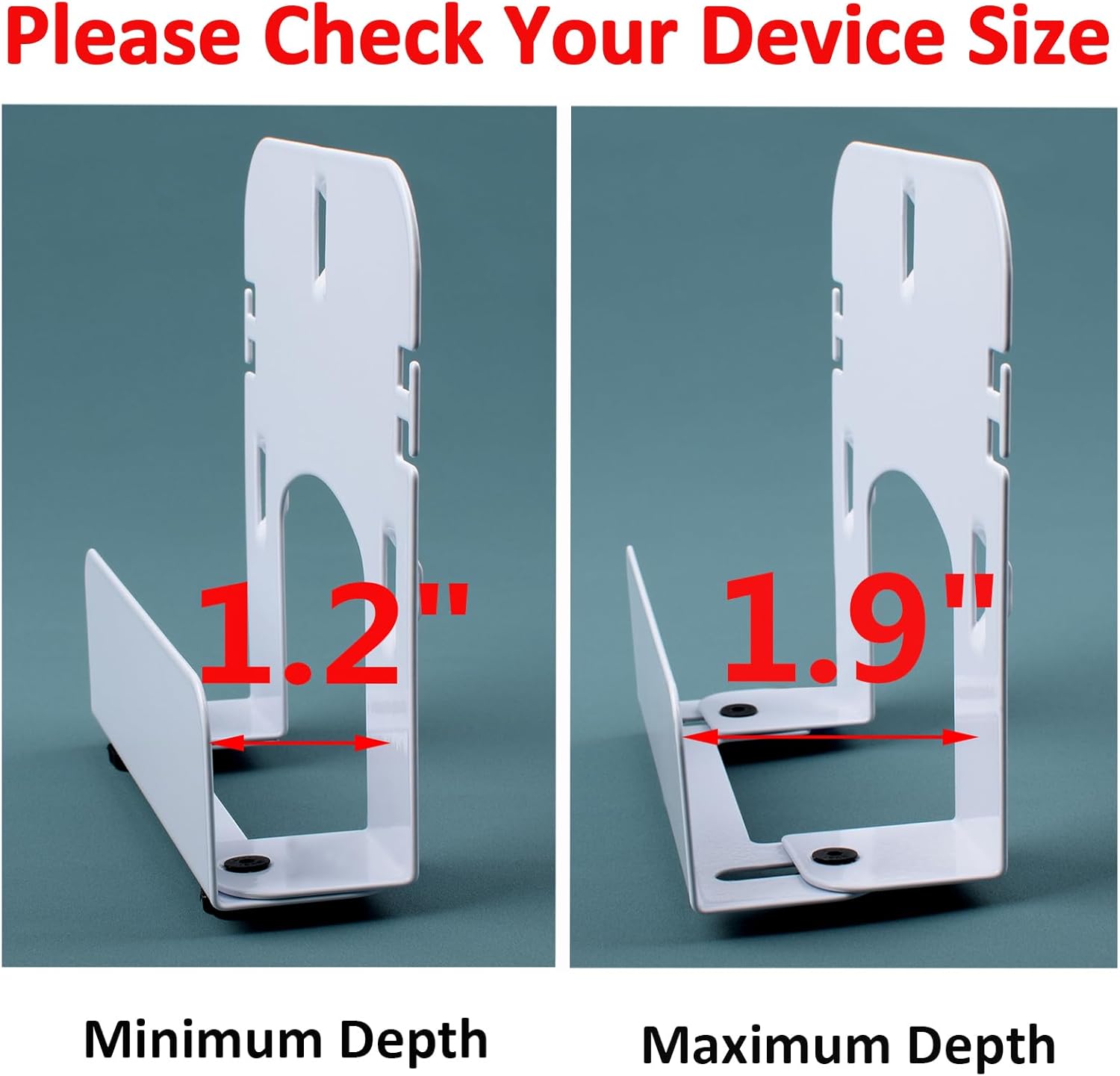 Gmailmall Cable Box Mount Modem Adjustable Wall Mount for Most Narrow Media Players Compatible with Roku, Router, Fire TV, M4 Mac mini, Beelink, Cable Box, and Other Streaming Media Players - Image 2