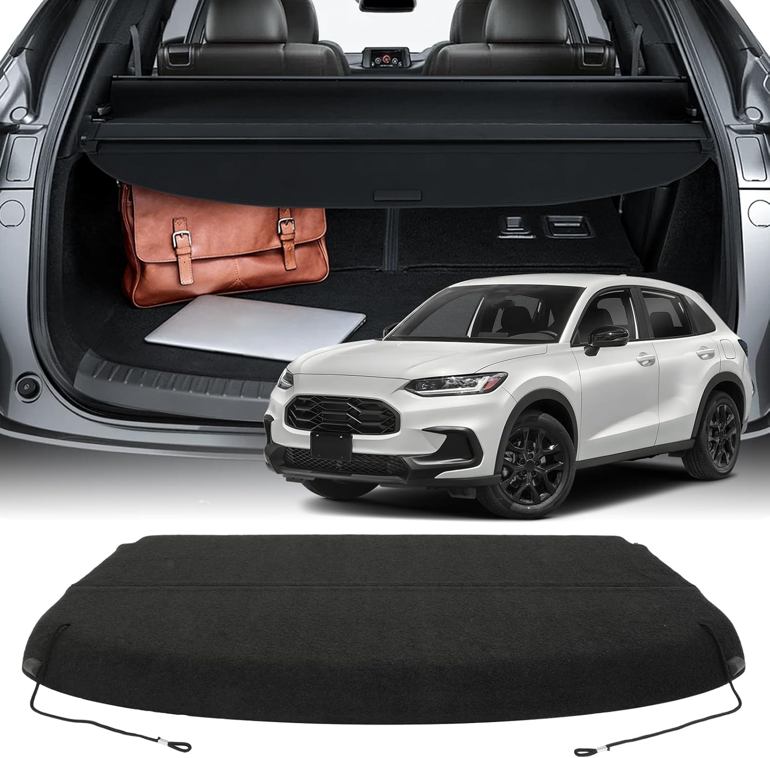 SCITOO Cargo Cover Rear Trunk Cargo Cover Accessories for Honda HRV HR-V 2023 2024 1 Pack