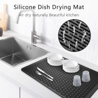 Silicone Stove Top Cover Mat, 28"x20" Silicone Electric Stove Top Protector, Heat Resistant Glass Cooktop Cover, Range Covers for Electric Stove, XL Dish Drying Mat for Kitchen (Black) - Image 6