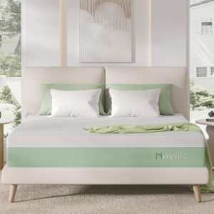 Novilla 10 Inch King Mattress, Gel Memory Foam Mattress King Size in a Box for Pressure Relieving & Back Support & Cool Night Comfort, CertiPUR-US Certified