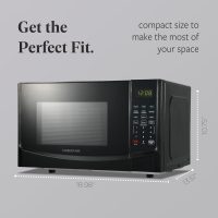 Farberware 0.9 Cu. Ft. Black Microwave Oven, 900W with LED Display, 10 Power Levels, 8 Auto-Cook Presets, Express Cooking & Defrost - Image 4