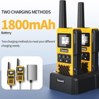 G1pro IP67 Waterproof Floating Walkie Talkies Long Range for Adults,Heavy Duty Two Way Radio,VOX,USB-C,Rechargeable Lithium Battery(4 Pack) - Image 6