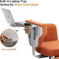 Newtral Freedom-X Criss Cross Chair with Wheels & Amrests- Cross Legged Office Chair with Laptop Tray, Multi-Position Recliner Chair, Adjustable Ergonomic Chair, Relax, Work from Home - Image 4