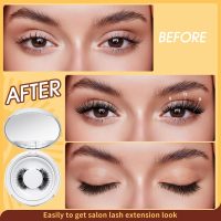 QUEWEL Magnetic Eyelashes 2 Pair Reusable Magnetic Eyelashes with Applicator No Glue Needed Eyelashes Cat Eye Natural Look Lash Clusters Kit Easy to Wear and Remove(A06) - Image 5