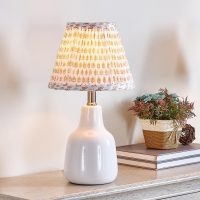 Uno Lamp Shade,Drum Pleated Lamp Shades 5" Top x 9" Bottom x 7" Slant Height,Barrel Small Replacement Lampshade (Uno Fitter), Fabric Lampshades Table lamp Shades Bottle Lamp Shade,1 Pack(Brown Floral) - Image 4