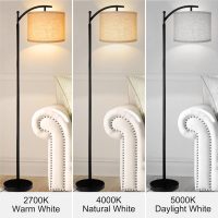 11"x11"x8" Assembly Required Lampshade for Floor Lamp, Table Lamp, Bedside Lamp, Fabric Drum Lampshade Classic Modern Style, Spider Fitter, Linen - Beige - Image 6