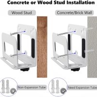 Adjustable Cable Box Wall Mount Or VESA Mount Behind The Monitor, for Mac Mini,Switch,Roku,Mini PC,Routers, DVD Players, Streaming Media Player and More (Thickened Metal) - Image 6